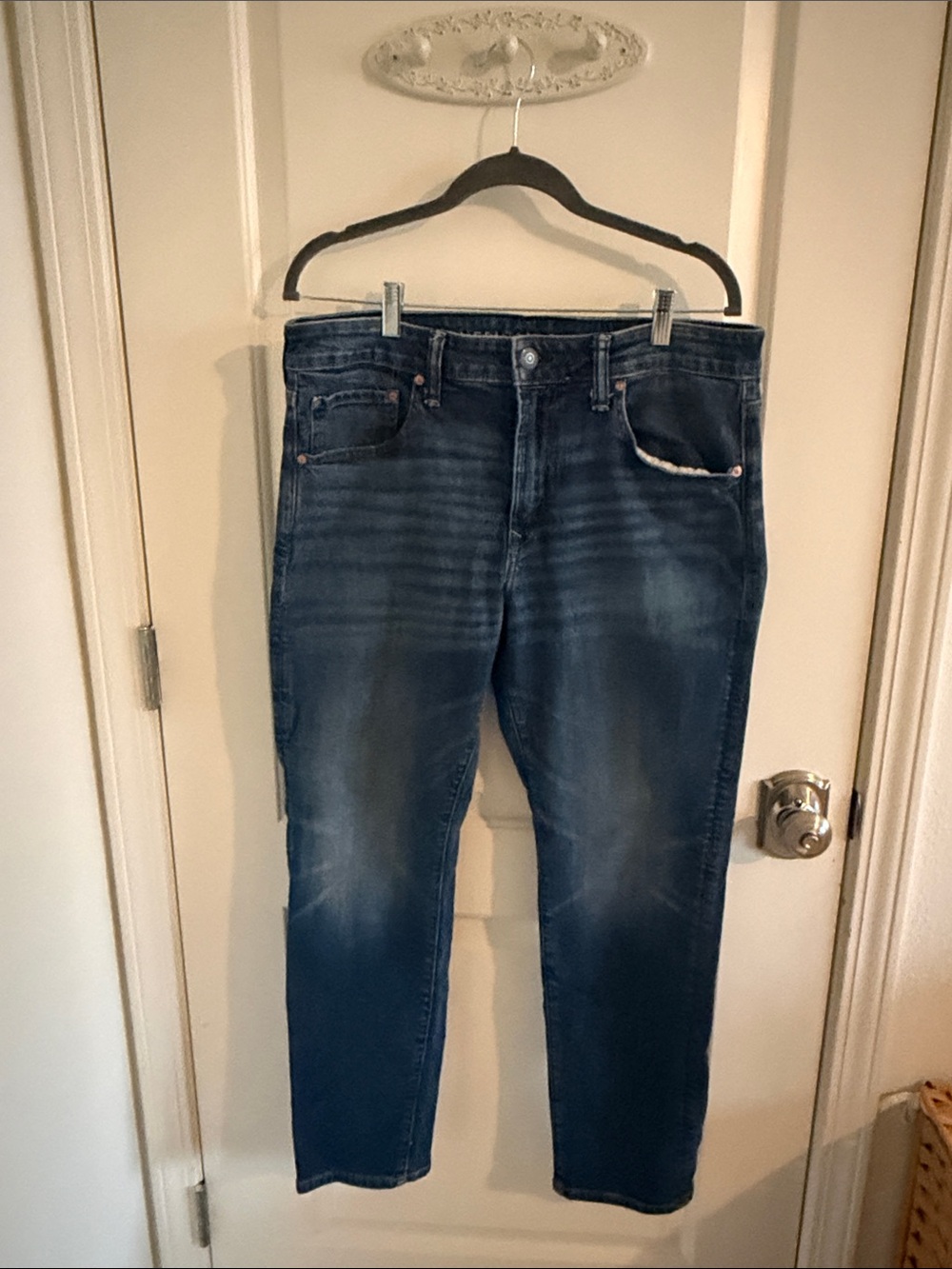 American Eagle Outfitters Dark Blue Slim Straight Jeans